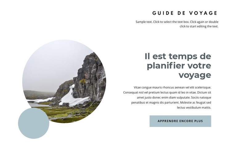 Préparez votre voyage en Norvège Modèle de site Web