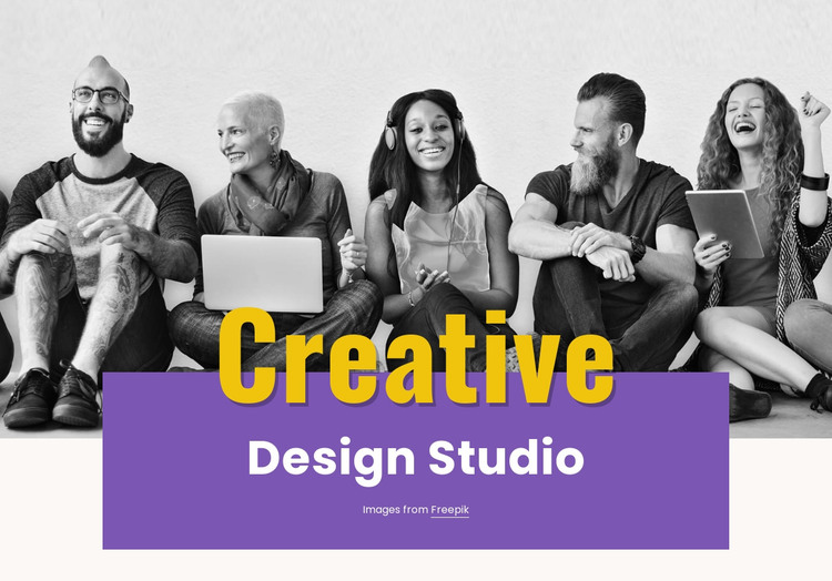Illustration, video and photography Homepage Design