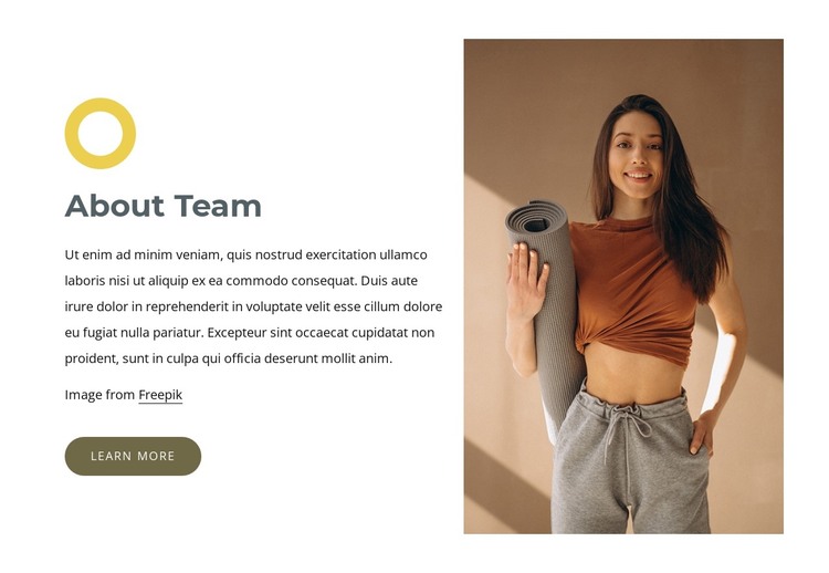 Talented yoga teachers HTML Template