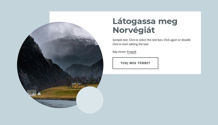 Norvégiai utazásaink HTML Sablon