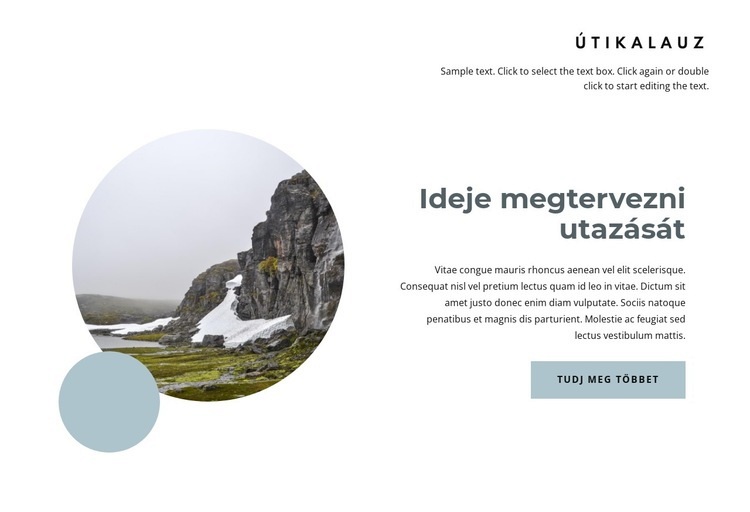 Tervezze meg utazását Norvégiába Weboldal sablon