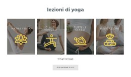 Le Nostre Lezioni Di Yoga Modello HTML Di Base Con CSS