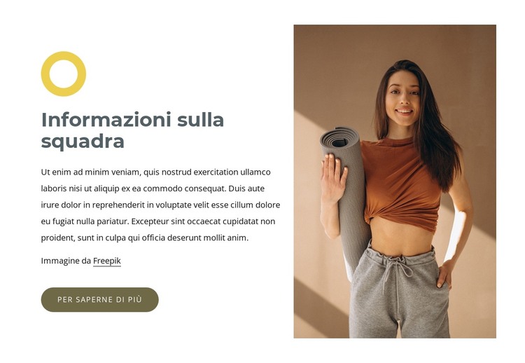 Insegnanti di yoga di talento Modello HTML