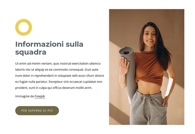 Insegnanti di yoga di talento Modello HTML5