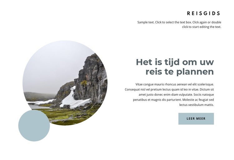 Plan je reis naar Noorwegen HTML5-sjabloon