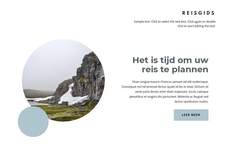 Plan je reis naar Noorwegen Website ontwerp
