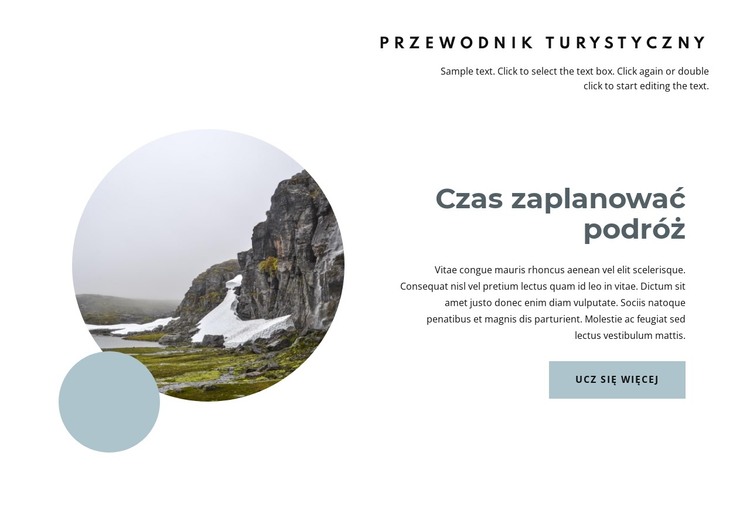 Zaplanuj podróż do Norwegii Szablon HTML