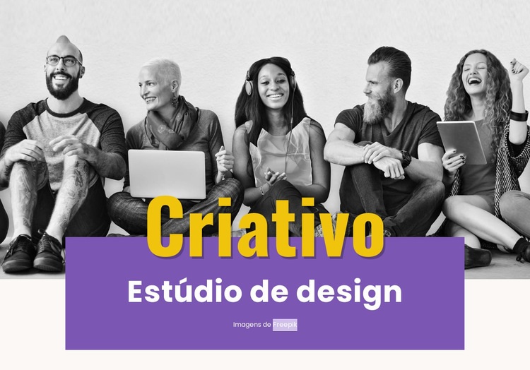 Soluções de design de arte Modelos de construtor de sites