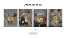 Nossas Aulas De Ioga - Melhor Design De Modelo De Site