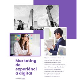 Marketing De Experiência Digital - Página De Destino Pronta Para Uso