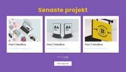 Senaste Designprojekt Baserat På Bootstrap