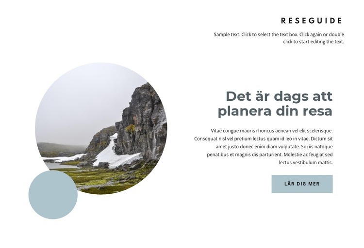 Planera din resa till Norge HTML-mall