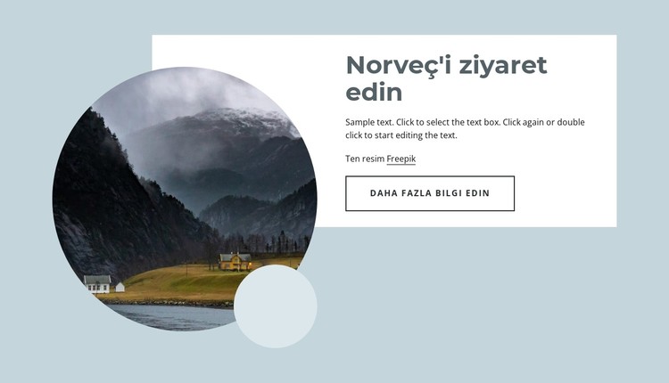 Norveç gezilerimiz CSS Şablonu