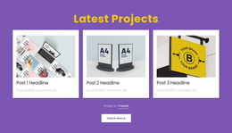 Latest Design Projects Website Creator
