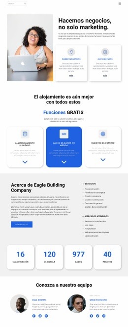 No Solo Marketing: Página De Destino Creativa Multipropósito