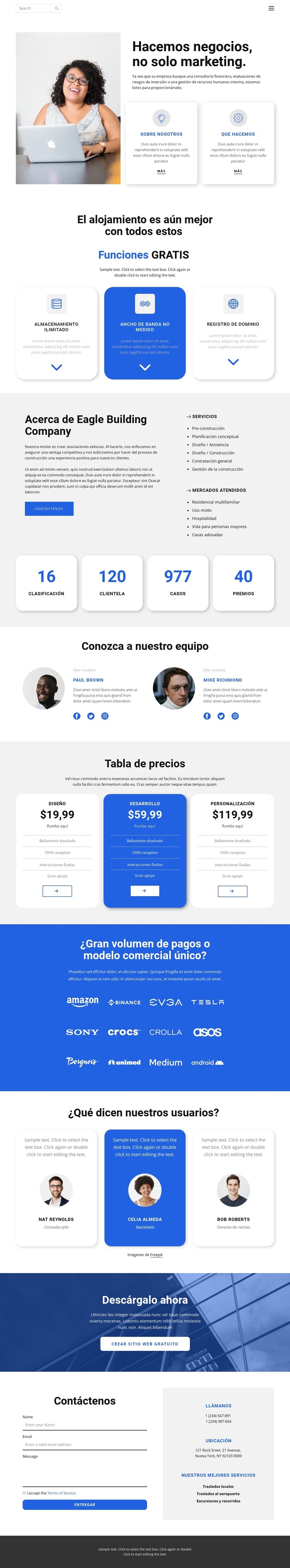 No solo marketing Plantilla CSS