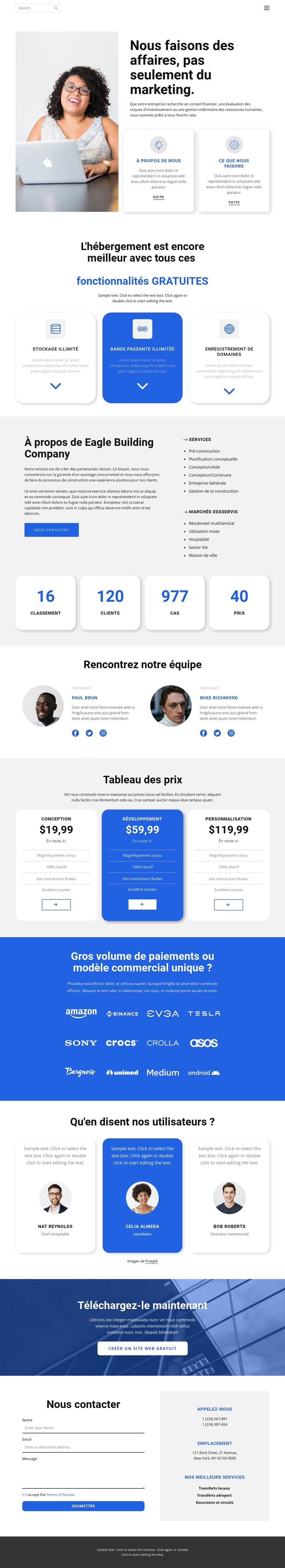 Pas seulement la commercialisation Modèle CSS