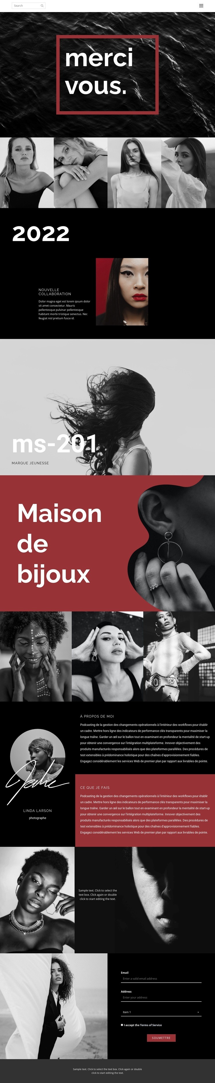 Photographie de maison de mode Modèle