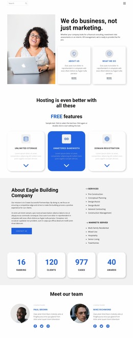 Not Just Marketing - HTML Template Generator