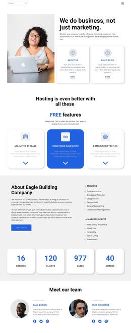 Not Just Marketing - HTML Template