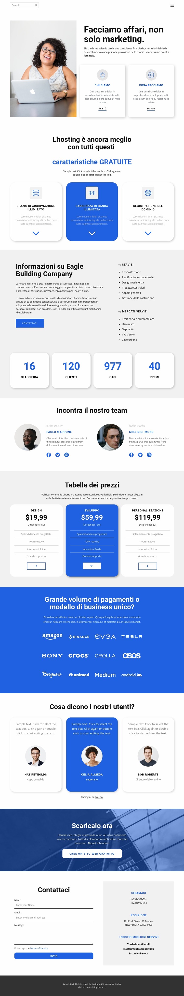 Non solo marketing Modello Joomla