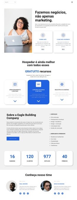 Não Apenas Marketing - Maquete De Site Para Qualquer Dispositivo