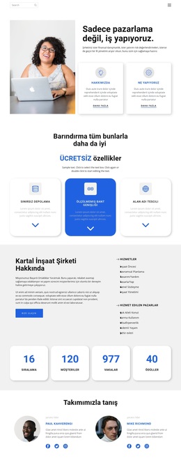 Sadece Pazarlama Değil Için En Yaratıcı WordPress Teması