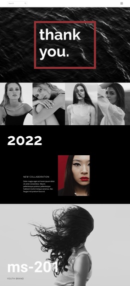 Bootstrap Theme Variations For Fashion House Photography