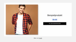 Produktdetails Für Herrenhemden - Design HTML Page Online