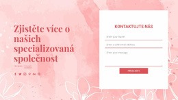 Kontaktujte Nás Na Vektorové Ilustrace Prémiová Šablona