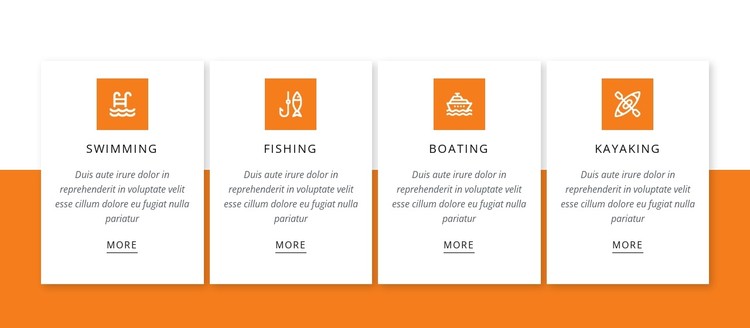 Activities on the lake CSS Template