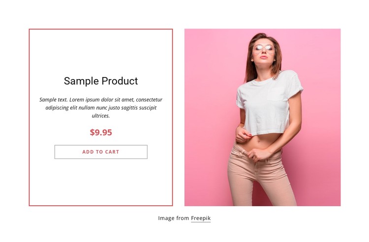 White top product details CSS Template