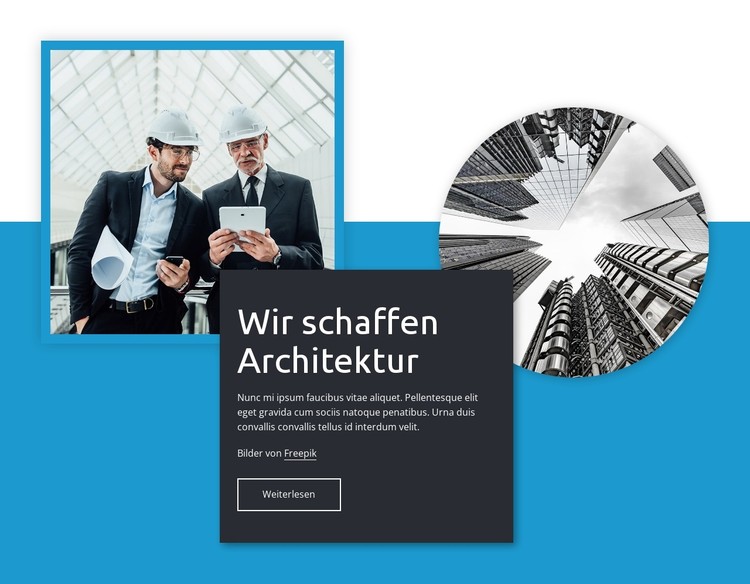 Wir schaffen Architektur CSS-Vorlage