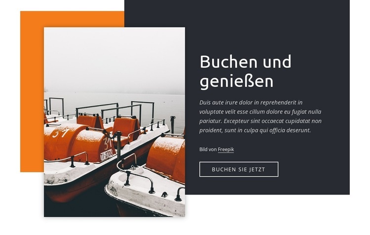 Genieße das Seeleben HTML5-Vorlage