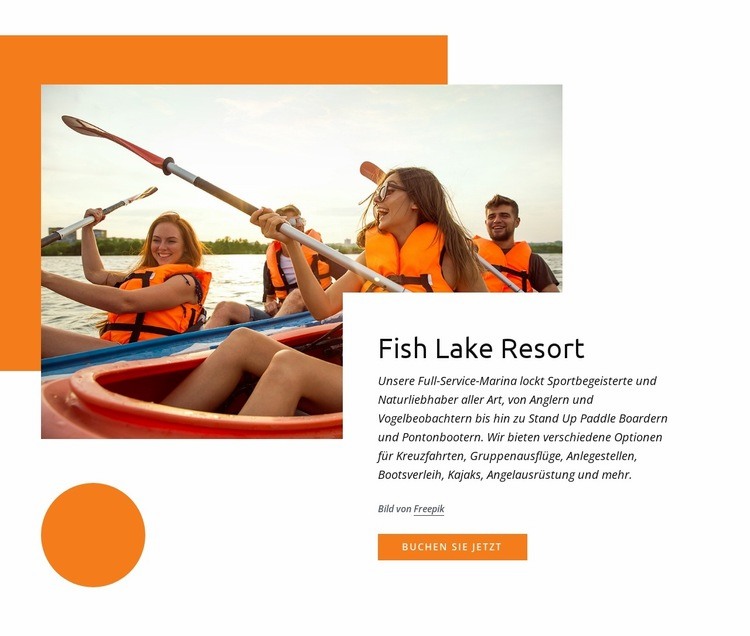 Resort am Fischsee Website-Modell