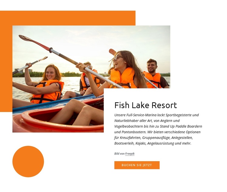 Resort am Fischsee Website-Vorlage