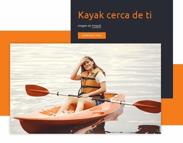 Kayak cerca de ti Plantillas de creación de sitios web