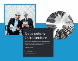 Nous Créons L'Architecture - Maquette De Site Web Facile À Utiliser