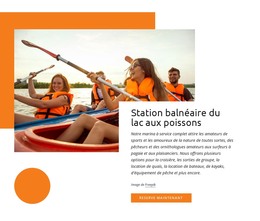 Station Balnéaire Du Lac Aux Poissons - Modèle De Page HTML
