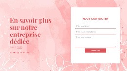 Contactez-Nous Sur L'Illustration Vectorielle - Modèle De Page Web HTML