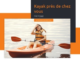 Kayak Près De Chez Vous – Modèle De Création De Site Web