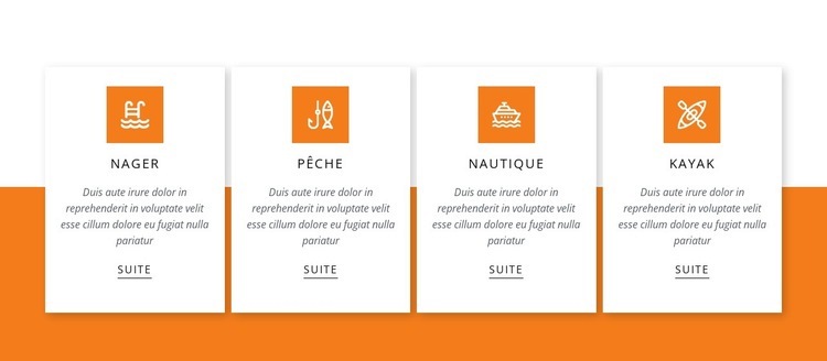 Activités sur le lac Page de destination