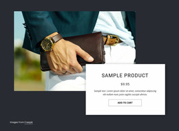 Watch Product Details - HTML Layout Generator