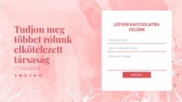 Vegye Fel Velünk A Kapcsolatot A Vektoros Illusztráción - HTML Weboldal Sablon
