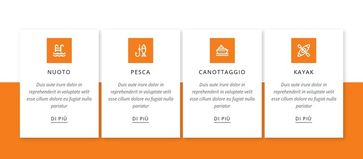 Attività sul lago Modello CSS