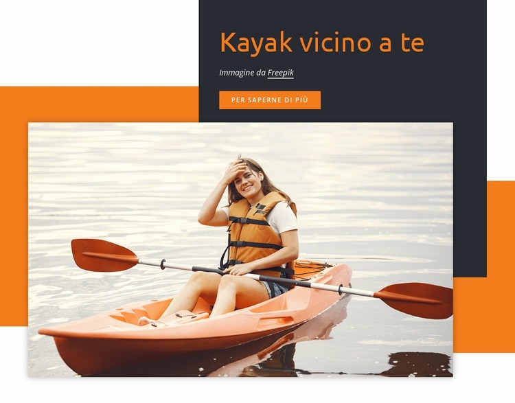 Kayak vicino a te Modello Joomla
