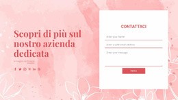 Ispirazione Del Sito Web Per Contattaci Su Illustrazione Vettoriale