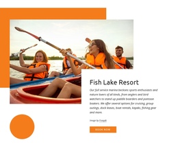 Fish Lake Resort - Best One Page Template