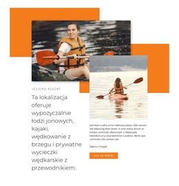 Pływanie Łódką, Spływy Kajakowe, Wędkowanie - Piękny Motyw WordPress