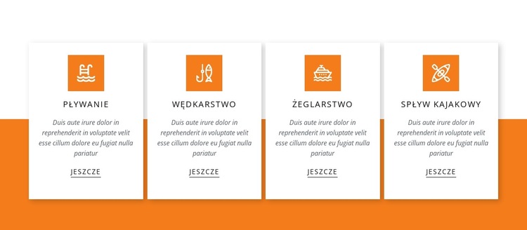 Zajęcia nad jeziorem Motyw WordPress